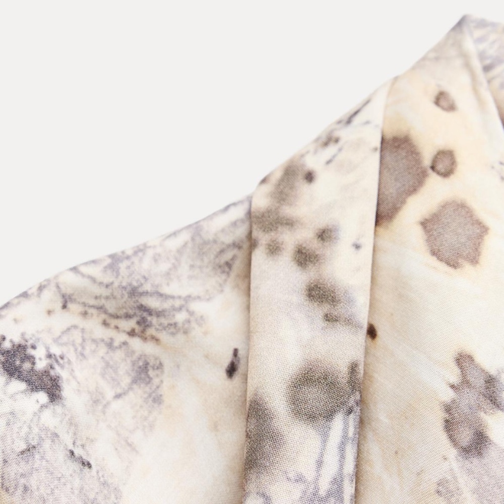 Zara ZW Collection Silky Animal Printed Dress - Picture 3 of 5